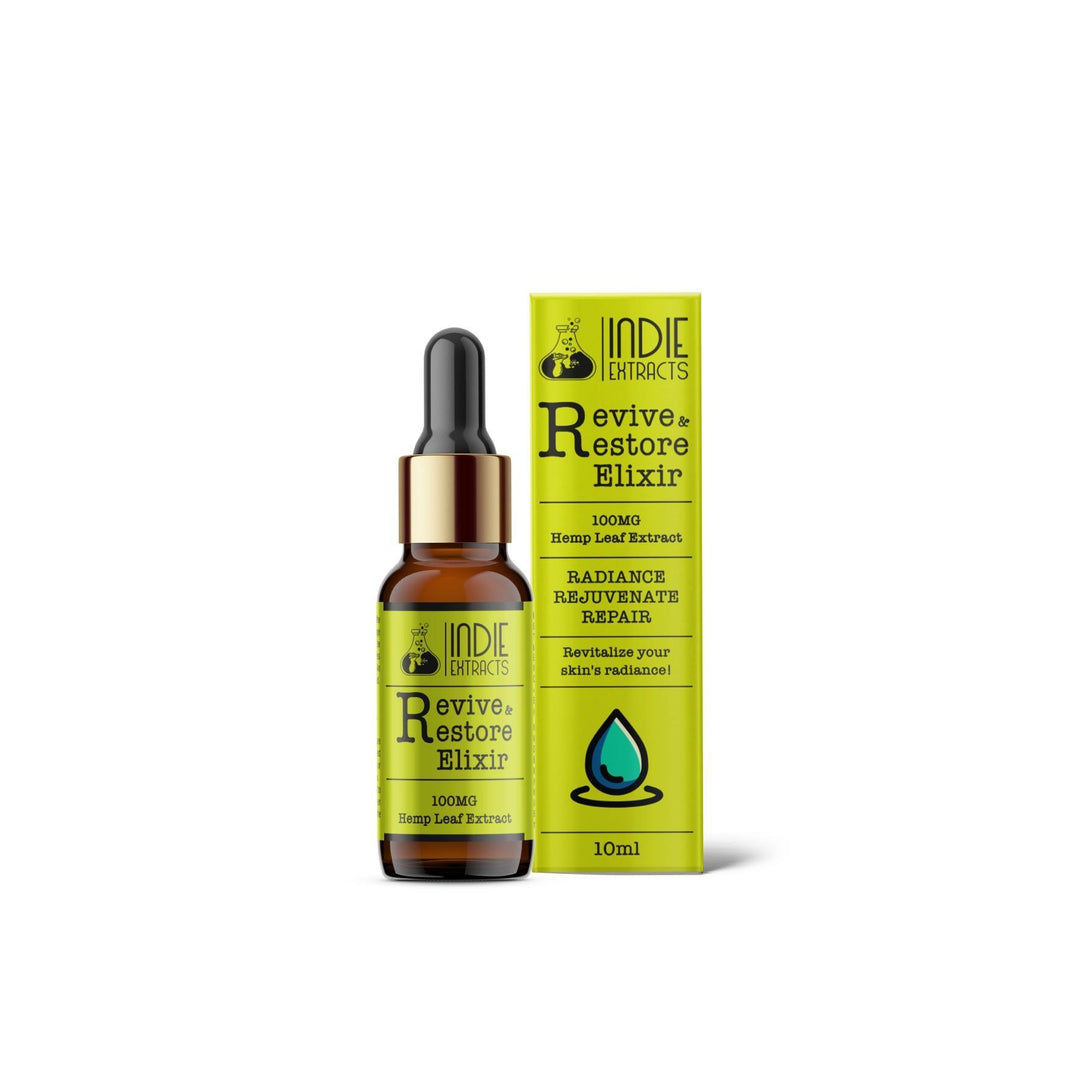 Indie Extracts- Revive & Restore ElixirSkin ElixirCBD Face Oil for Acne - Indie Extracts Revive & Restore|Hydration, Anti-Aging, Full Spectrum Hemp