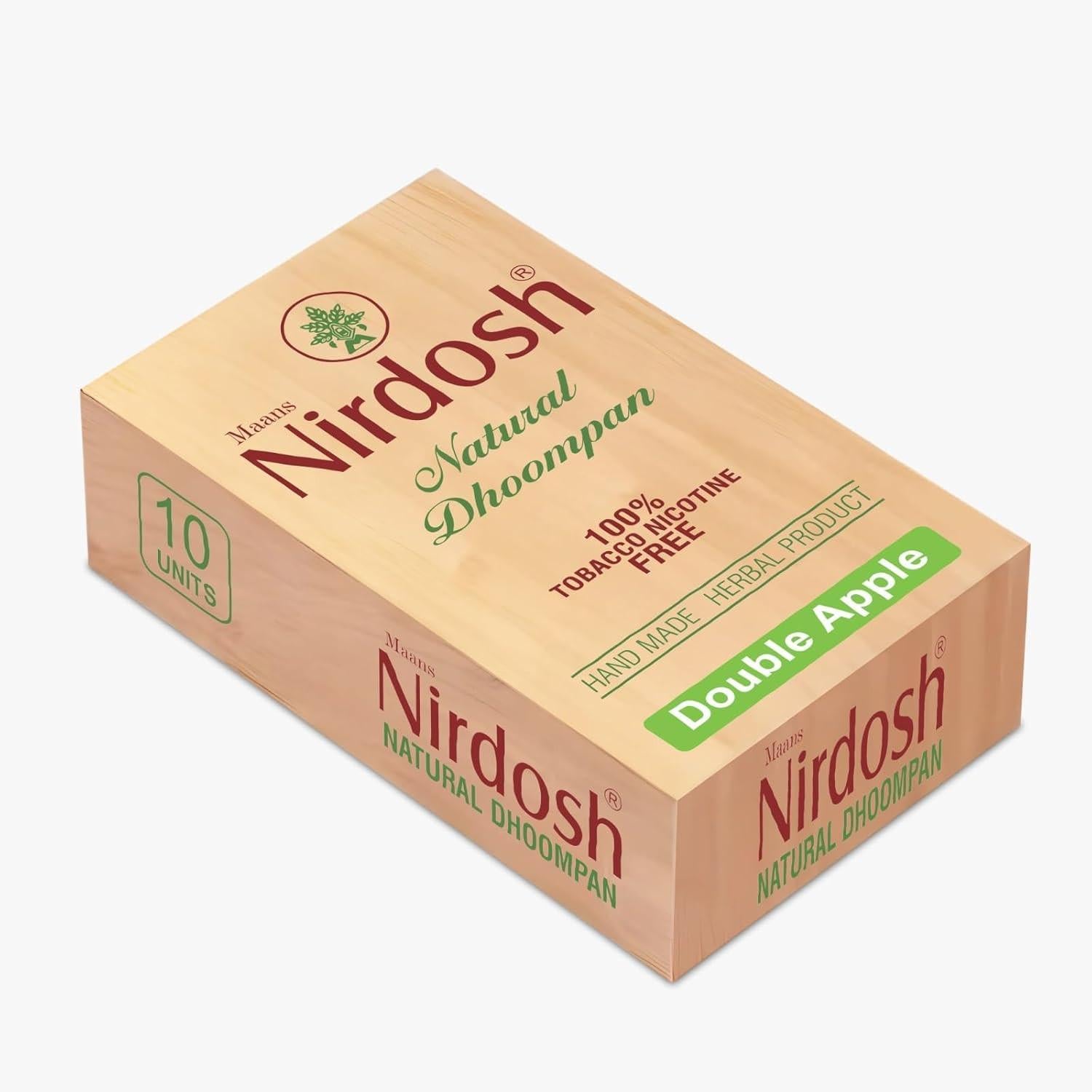 Nirdosh Herbal Smoke Sticks Double Apple Flavor | 100% Tobacco & Nicotine-Free Ayurvedic Dhoompan.