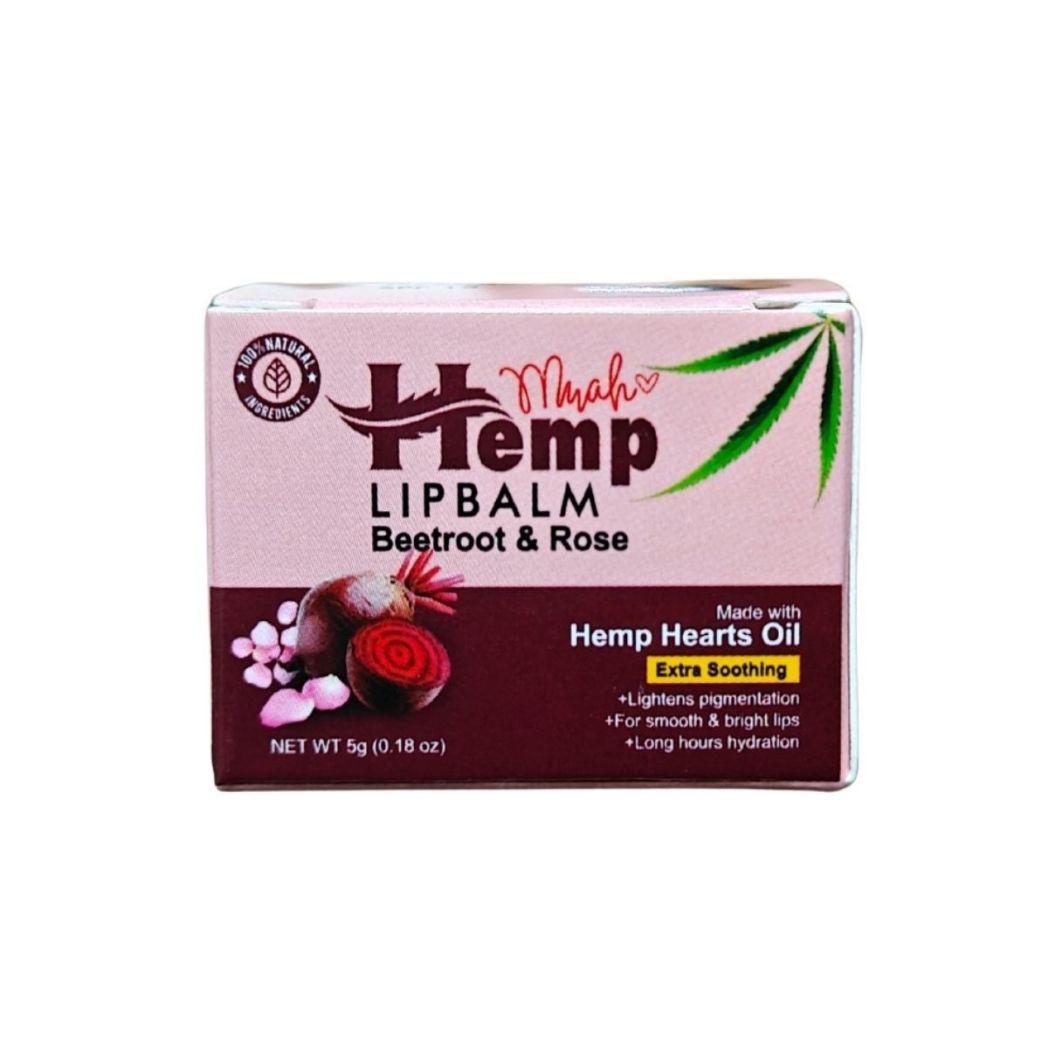 Indus Hemp Lip Balm | Beetroot & Rose SPF 15 | For Soft & Baby Pink Lips.