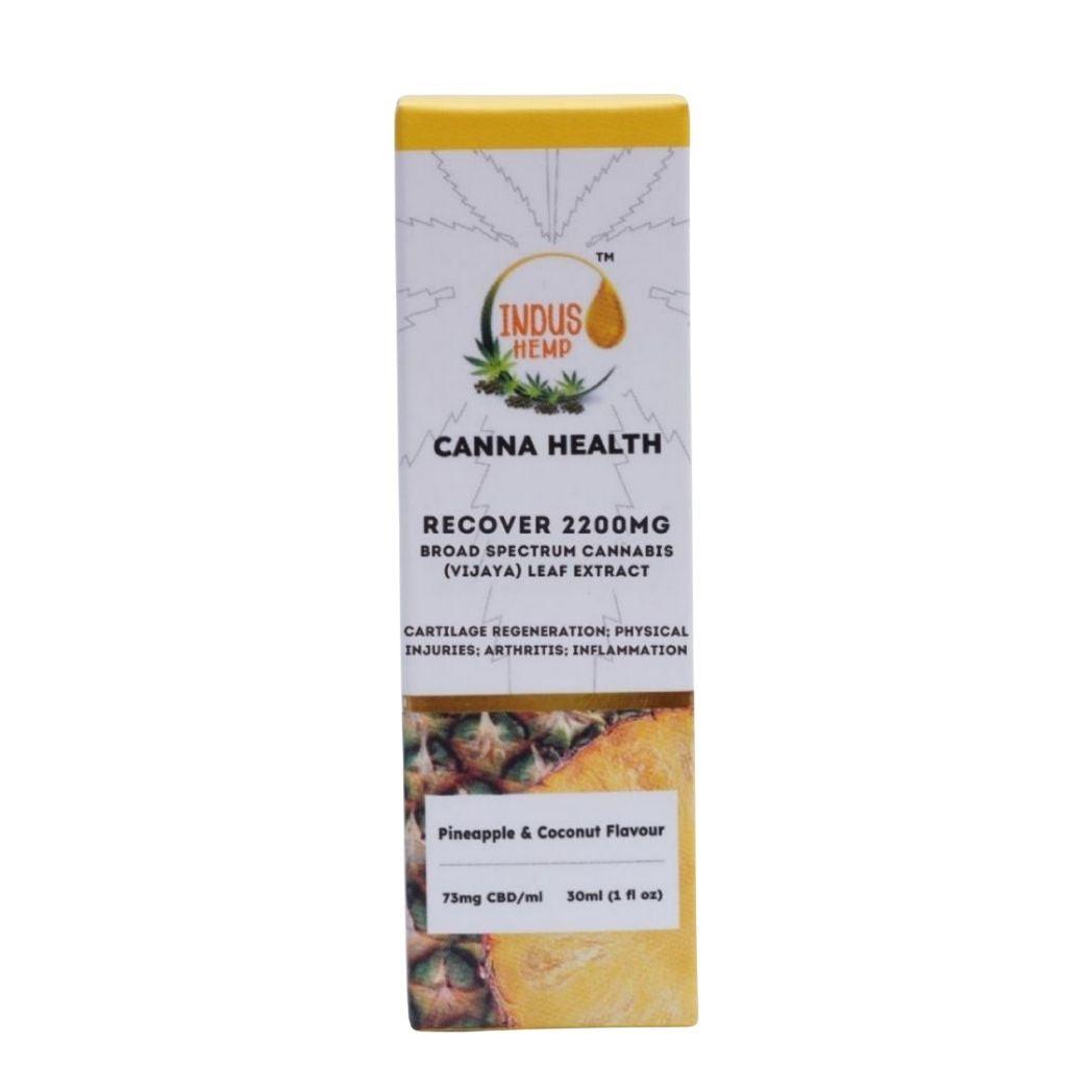 Indus Hemp Recover – Pineapple & Coconut CBD Oil for Joint & Pain Relief (750mg-2200mg).