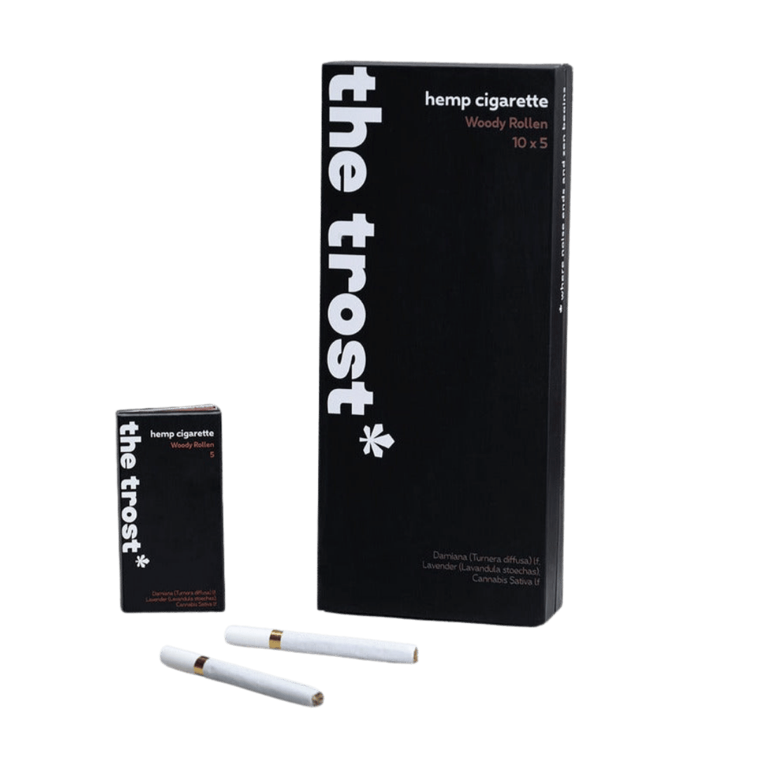 The Trost- Hemp Herbal Cigarette - Woody Rollen (10x5 pack)