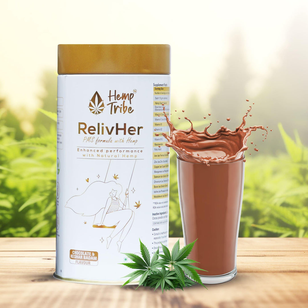 Hemp Tribe- RelivHer | Helps Regulate Menstrual CycleMultivitamin SupplementsRelivHer - Hemp PMS Relief Supplement | Cycle Regulation