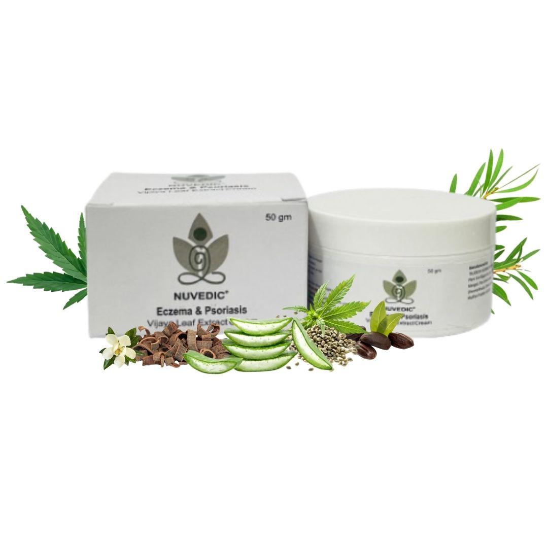 Nuvedic Eczema & Psoriasis Cream | Vijaya Leaf Extract Ayurvedic Skin Care.