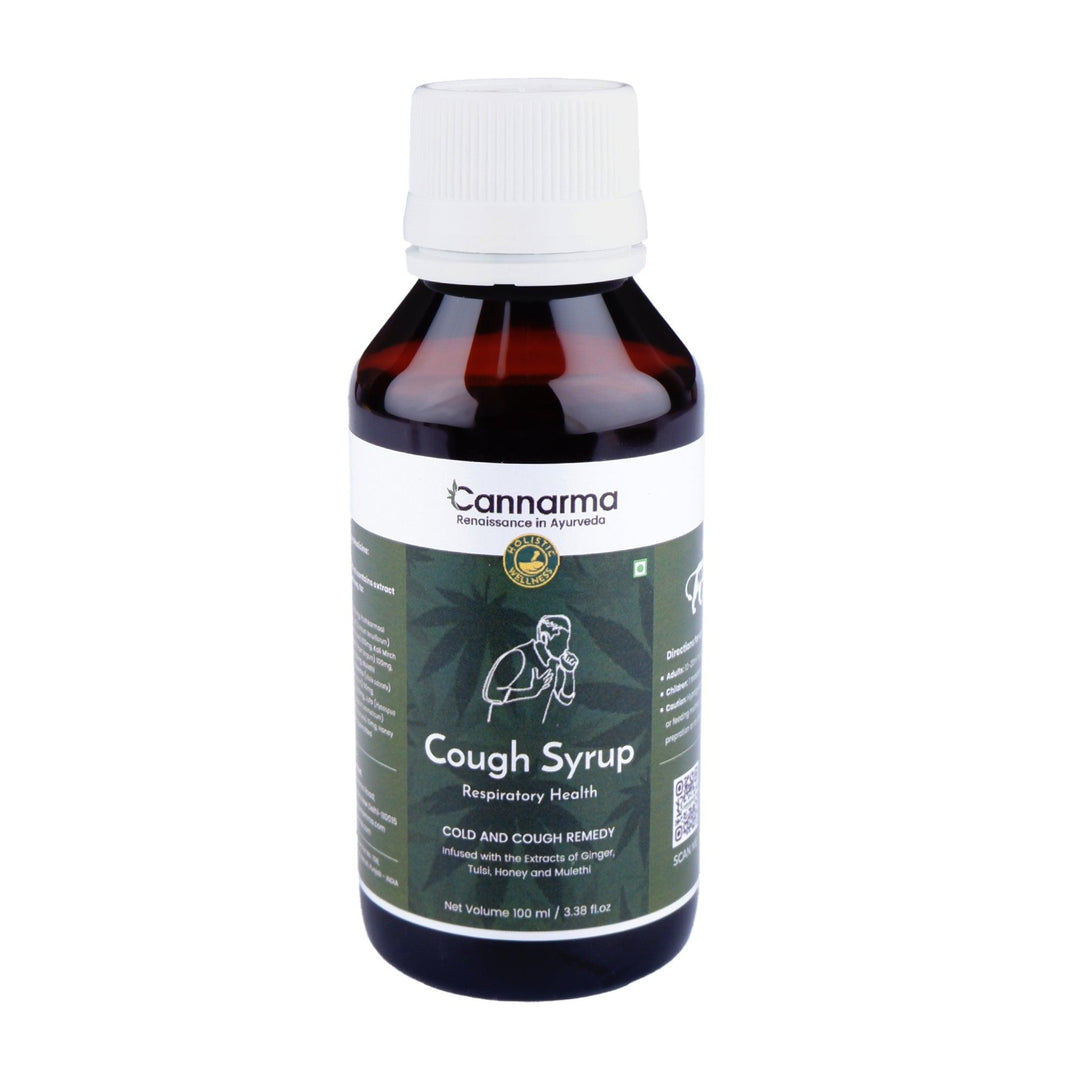 Cannarma Natural Cough Syrup | With the goodness of Ginger, Tulsi, Honey & Mulethi | Sugar Free SyrupCough SyrupCannarma Natural Cough Syrup - Ayurvedic | Sugar Free