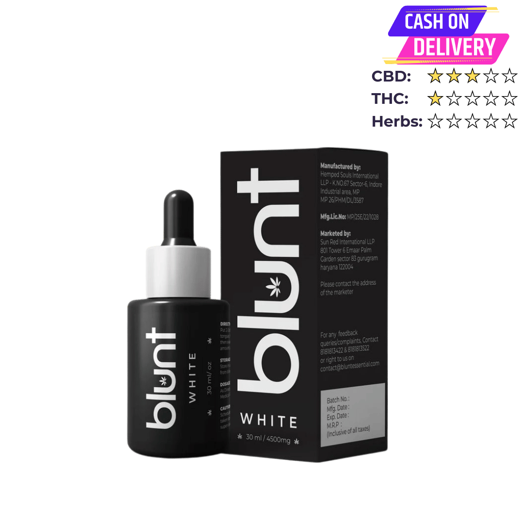 Blunt White+ 4500mg 3:1(CBD:THC) - For Stress & Depression