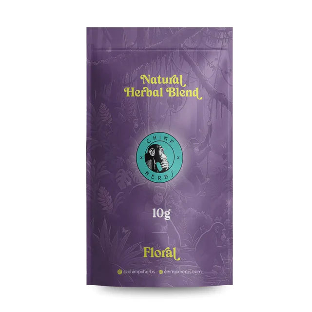 Chimp x Herbs Floral Blend 10G | Tobacco & Nicotine-Free Herbal Blend