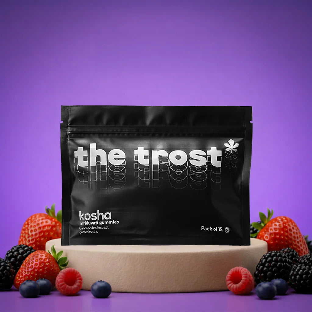 The Trost - Kosha Gummies (Berry Blast Flavor) - Extra Strong Cannabis Gummies (Mriduvati) - 13% Cannabis Extract