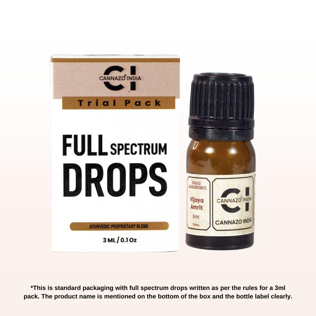 Cannazo - Vijaya Amrit CBD Rich Oil ( 4:1 ) | Neuro & Immuno Protective | 133mg per ml.