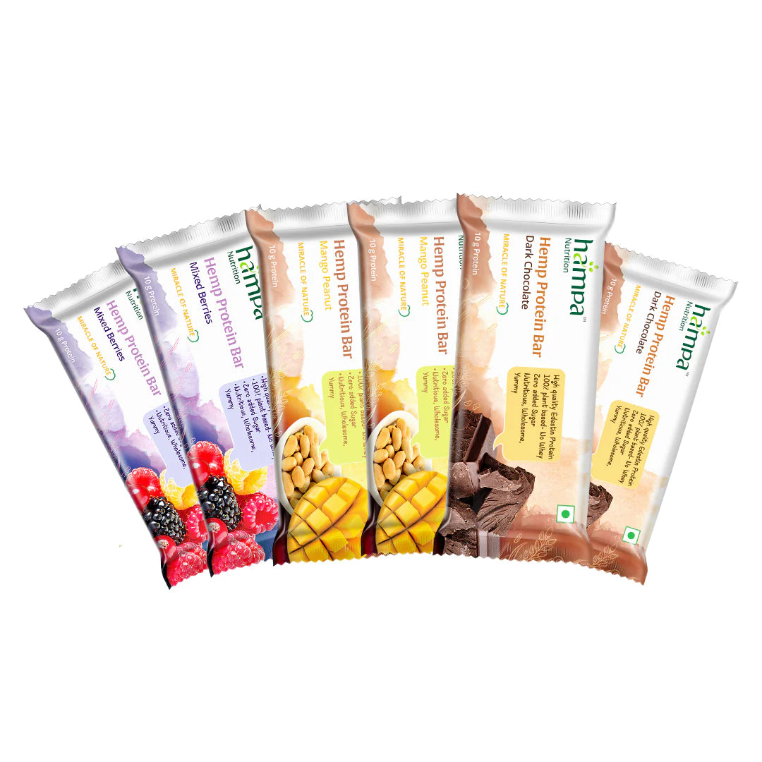 Hampa Hemp Protein Bar 50g - Mixed Flavours