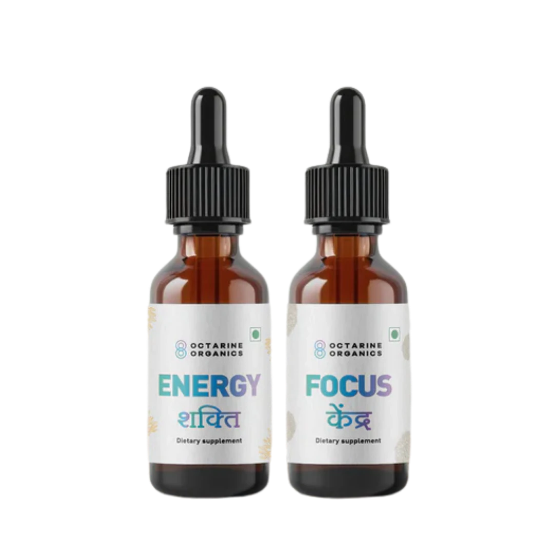 Octarine Organics Mind & Body Combo | Cordyceps + Lion’s Mane Extract | Energy & Focus