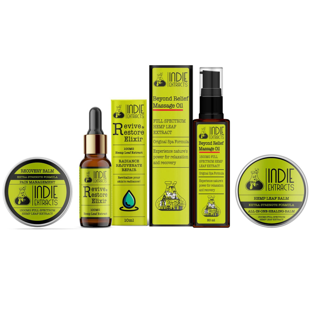 Indie Extracts Sampler Box | All-Inclusive solution for holistic wellness and skincareBueuty KitIndie Extracts Sampler Box - Wellness & Skincare | Hydrate, Relieve, Restore