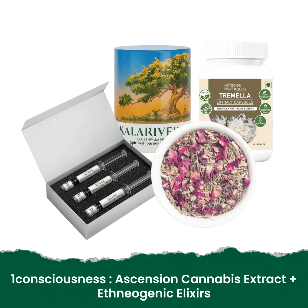 1 consciousness : Ascension Cannabis Extract + Ethneogenic Elixirs.
