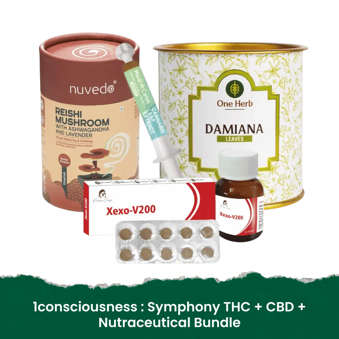 1 consciousness : Symphony THC + CBD + Nutraceutical Bundle.