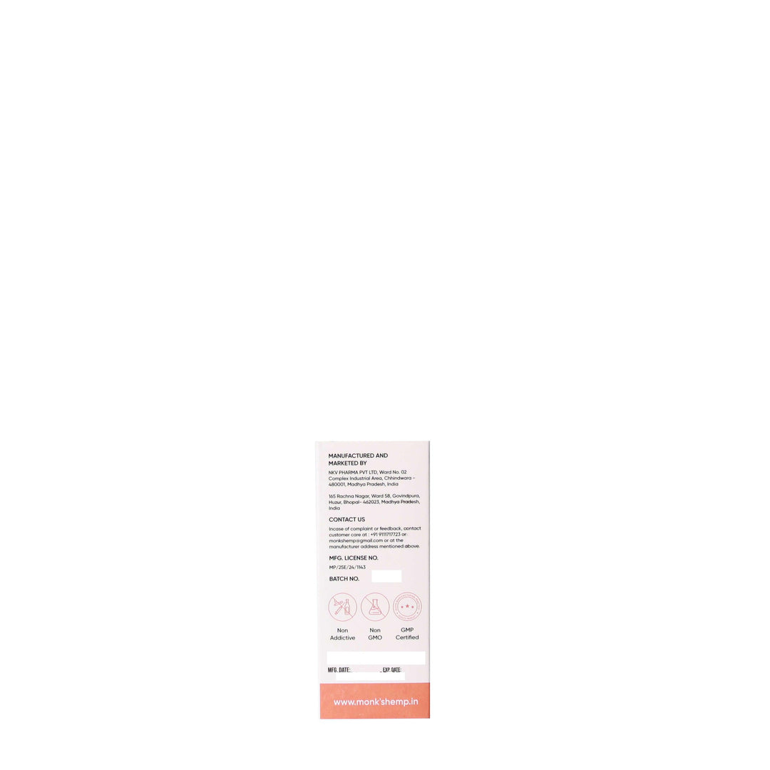 Monk's Hemp Vairagya - The Ultimate Relief CBD Oil (1:1) - Peach (30ML)CBD + THC OilMonk's Hemp Vairagya CBD Oil - Pain Relief | 30ML
