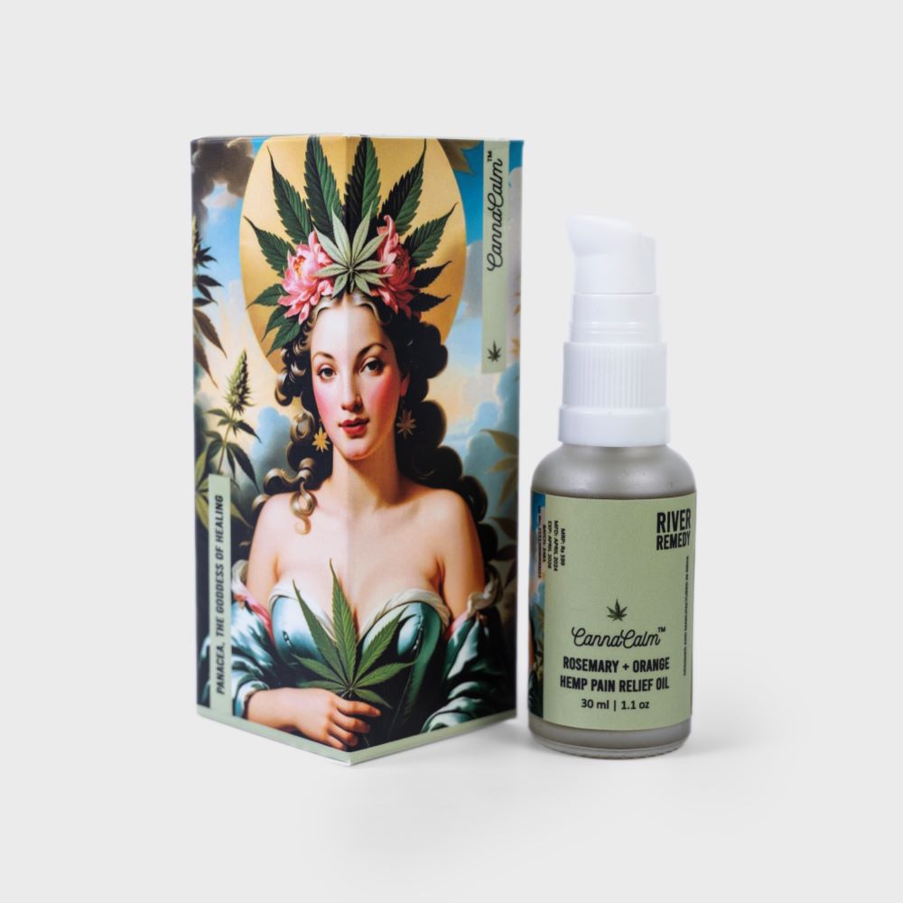 CannaCalm Hemp Pain Relief Oil-Rosemary + Orange.