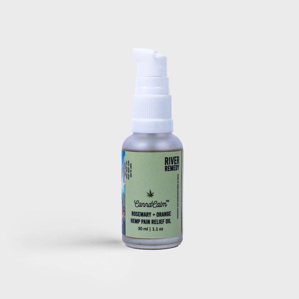 CannaCalm Hemp Pain Relief Oil-Rosemary + Orange.