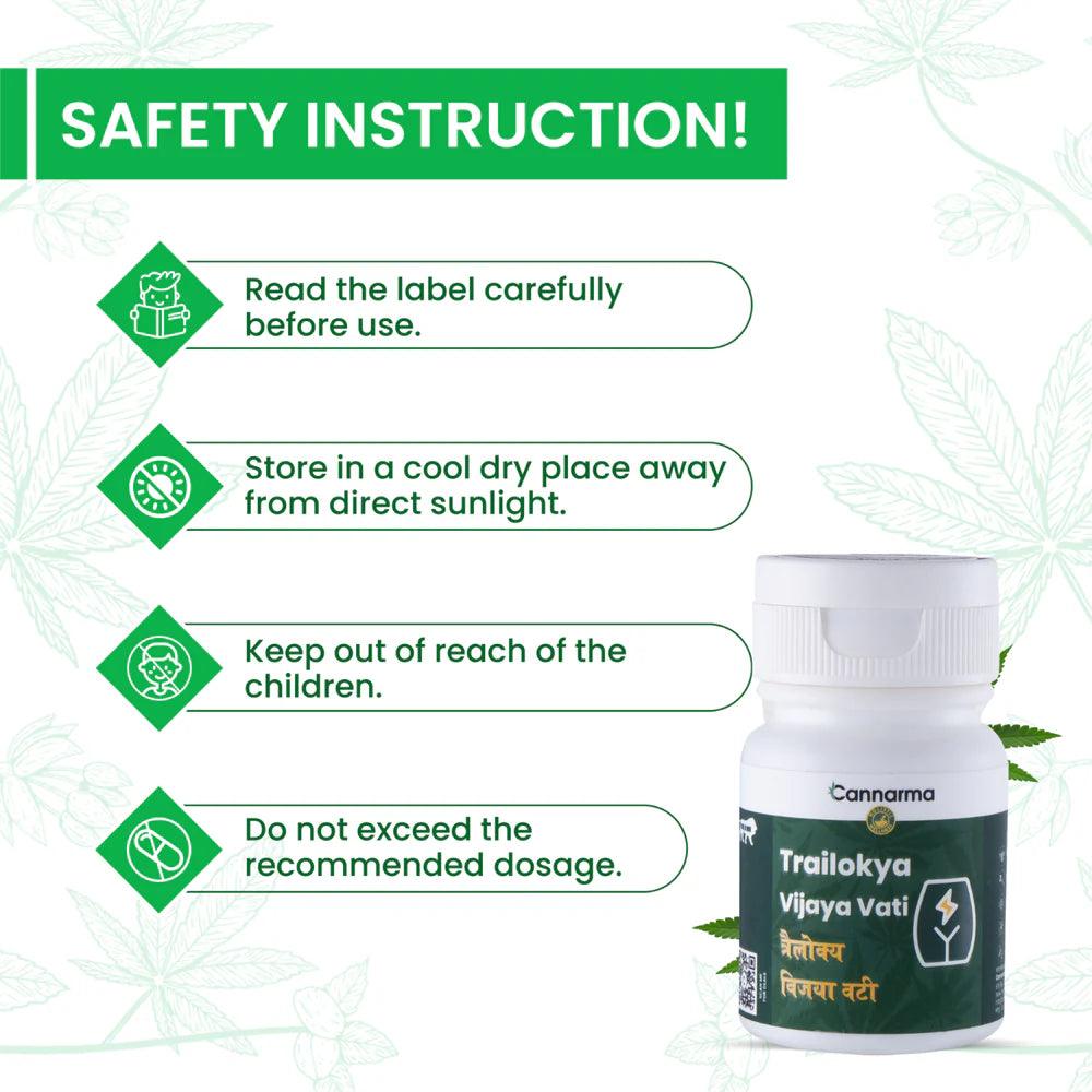 Cannarma- Trailokya Vijaya VatiVijaya VatiCannarma Vijaya Vati - Pain Relief | Ayurvedic Cannabis