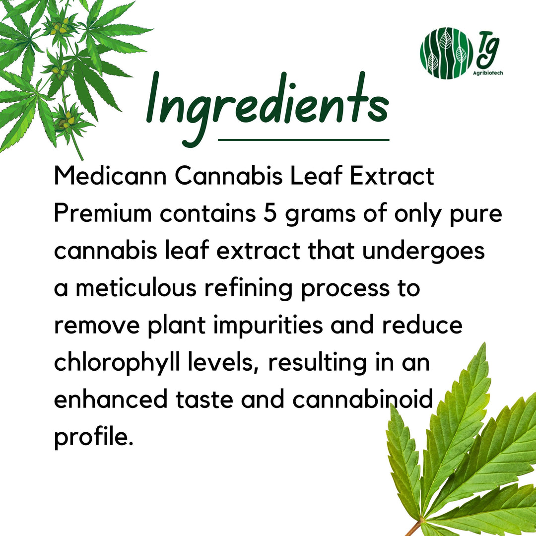 Medicann- Cannabis Leaf Extract Premium - 5 GramsVijaya ExtactMedicann Cannabis Extract Relief - Chronic Pain Management
