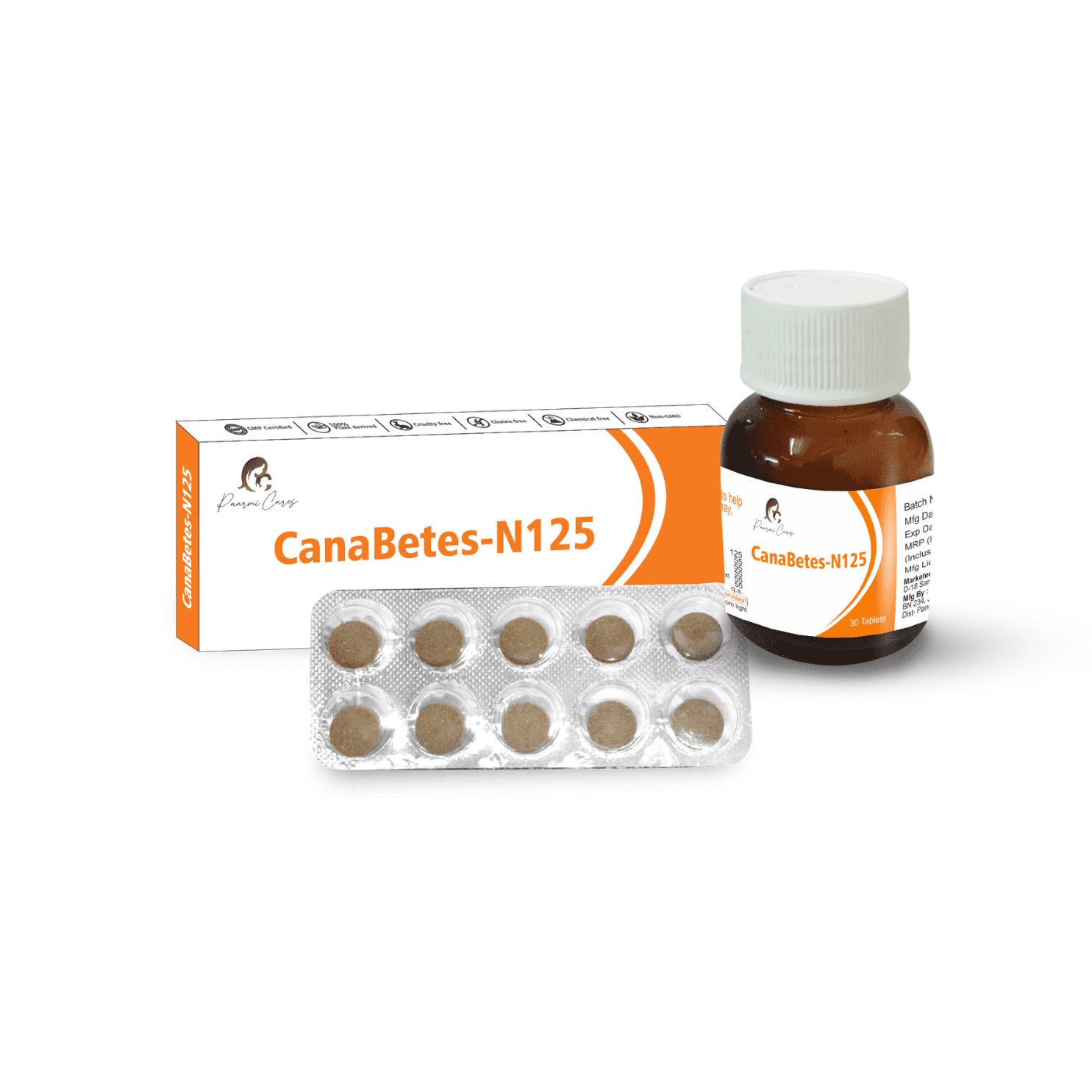 Paarmi Cares- CanaBetes-N125 Medical Cannabis Pills (For Diabetes).
