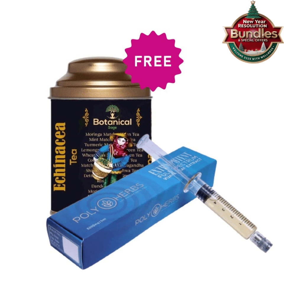 Special Offer - Polyherbs Extra Potent Extract + Free Echinacea Angustifolia Tea Flower