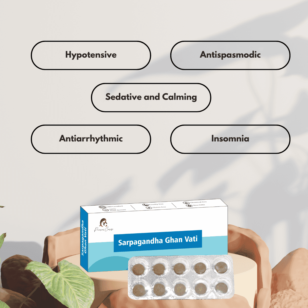 Paarmi Cares- Sarpagandha Ghan Vati (For High BP)Paarmi Cares - Sarpagandha Ghan Vati for High BP | Hypotensive
