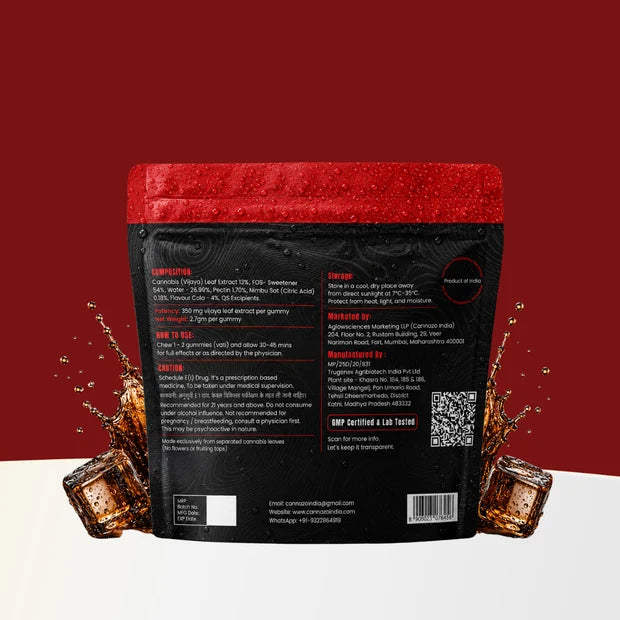 Cannazo Uplift Medical Cannabis Gummies - 350mg Cola Vatis | For Insomnia (Better Sleep) Relief, Relaxation & Unwinding