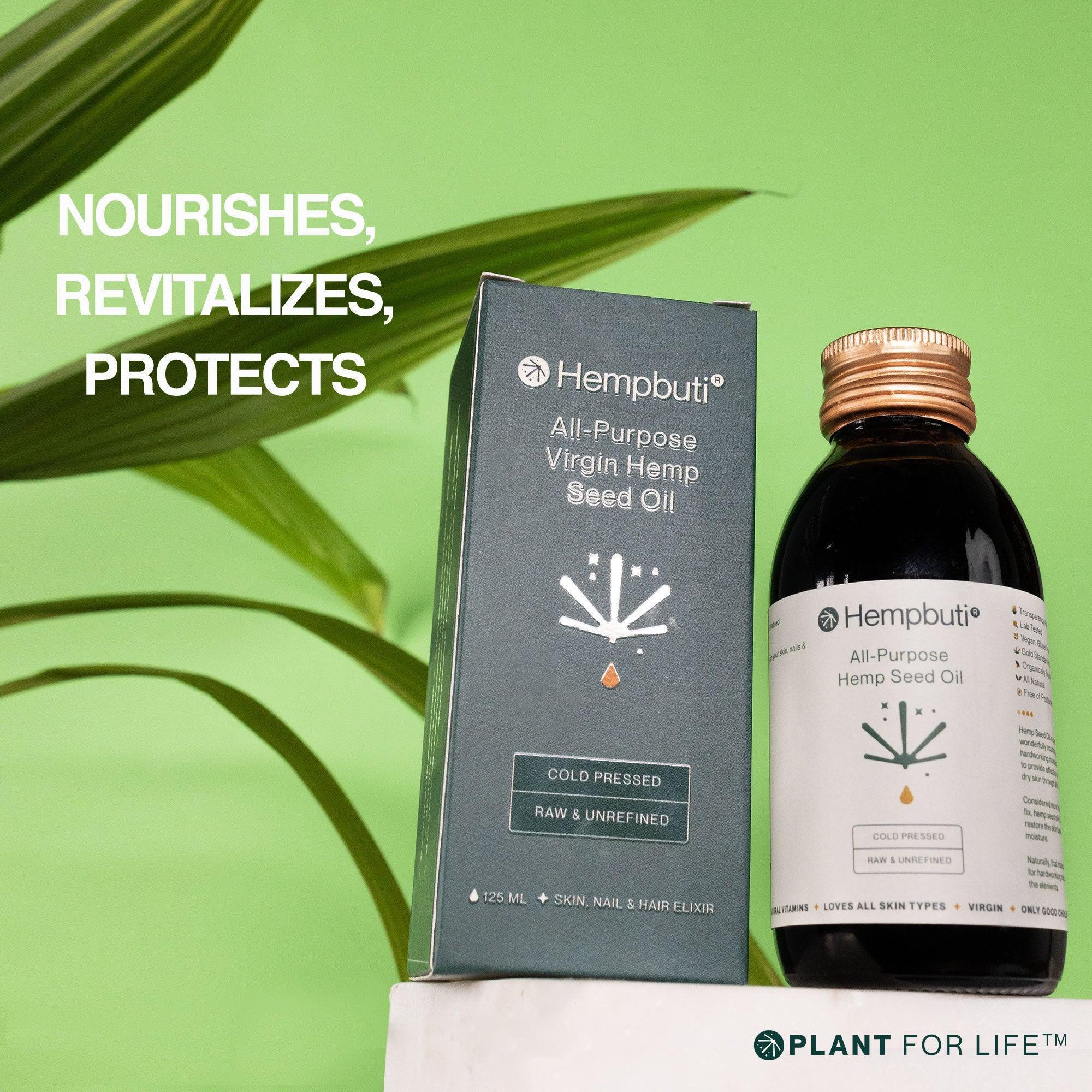 Hempbuti All Purpose Virgin Hemp Seed Oil 125 Ml.