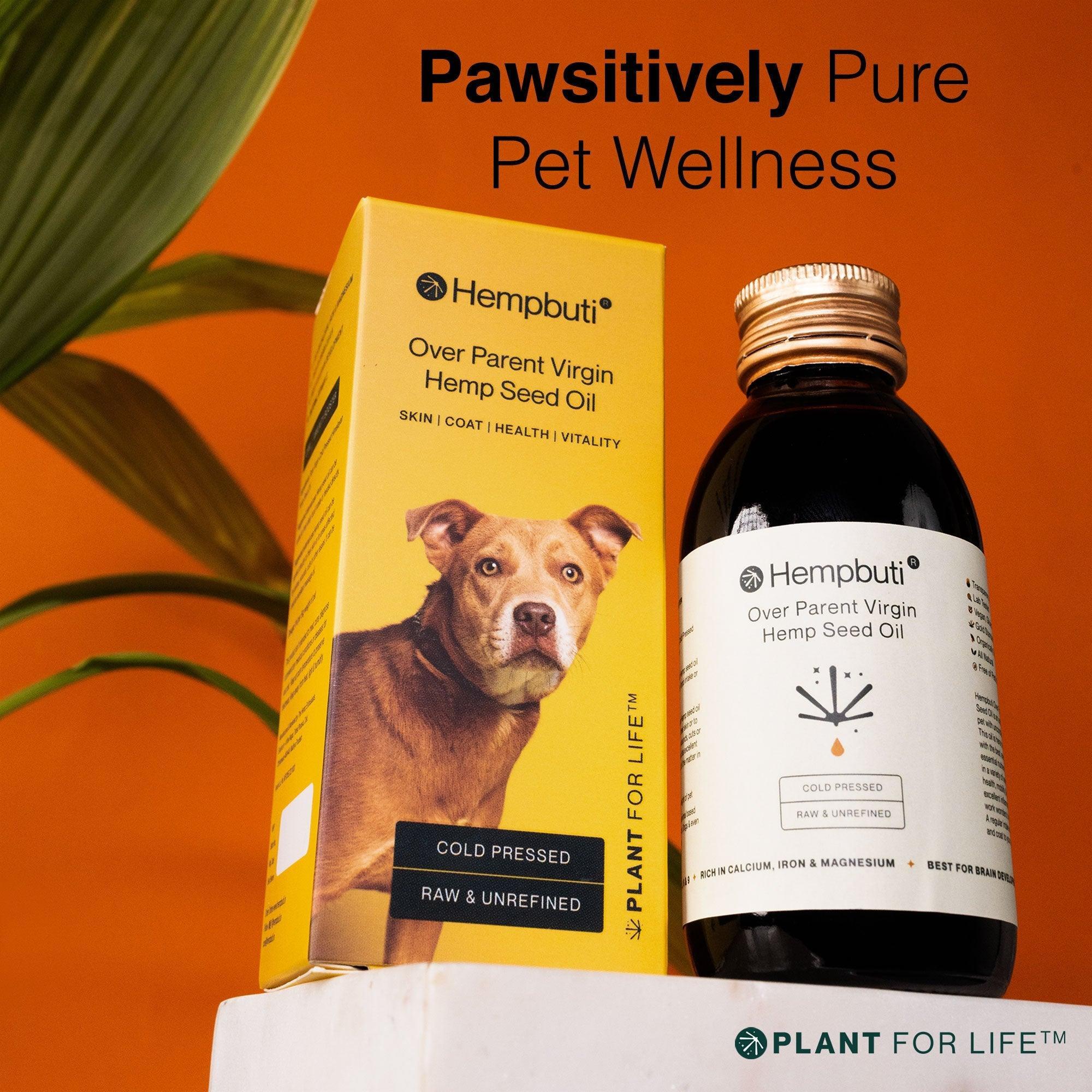 Hempbuti Over Parent Virgin Hemp Seed Oil For Pets 125 Ml.