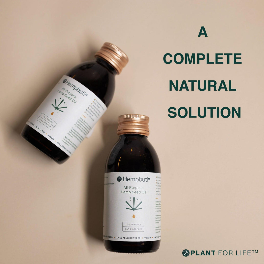 Hempbuti All Purpose Virgin Hemp Seed Oil 125 MlHemp Seed OilHempbuti Virgin Hemp Seed Oil - Omega & Hydration Benefits