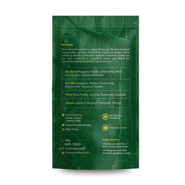 Chimp x Herbs OG Blend 10G | Tobacco & Nicotine-Free Herbal Blend