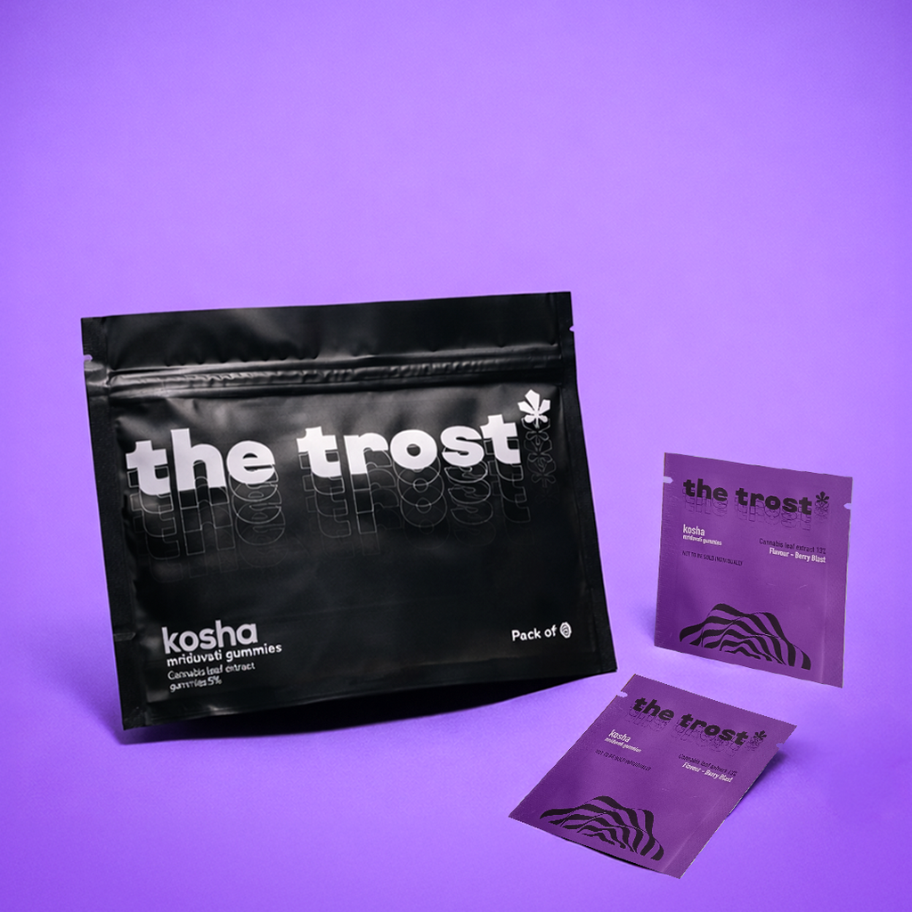 The Trost - Kosha Gummies (Berry Blast Flavor) - Extra Strong Cannabis Gummies (Mriduvati) - 13% Cannabis Extract