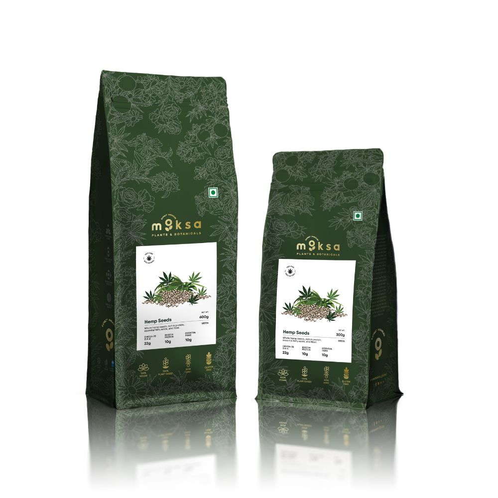 Moksa Organic Hemp Seeds – Complete Protein & Omega-Rich Superfood Seeds