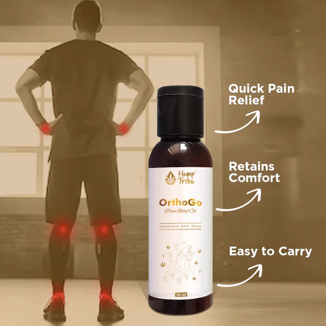 Hemp Tribe- OrthoGo Pain Relief OilPain relief oilOrthoGo Hemp Pain Relief Oil - Ease Pain | Mobility Booster