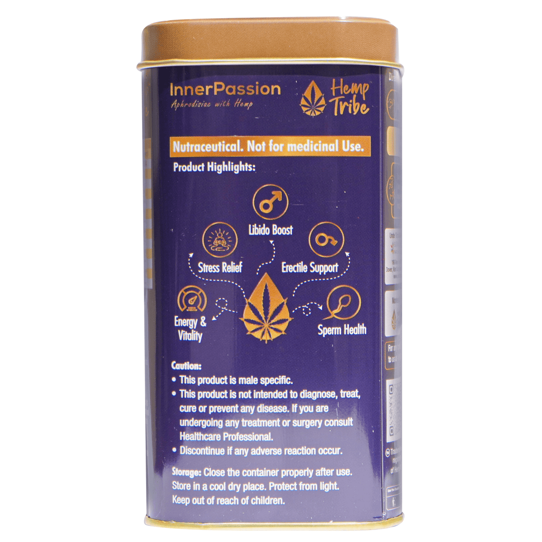 Hemp Tribe- InnerPassion | Boost Energy and General WellbeingVitamins & SupplementsHemp Tribe InnerPassion - Energy Boost Supplement | Stress Relief, Vitality