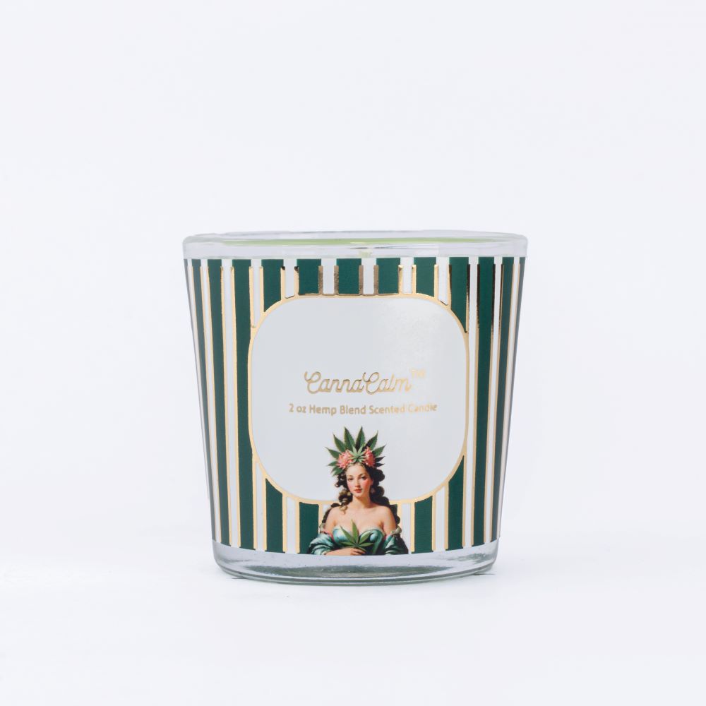 CannaCalm Petite Hemp Candle.