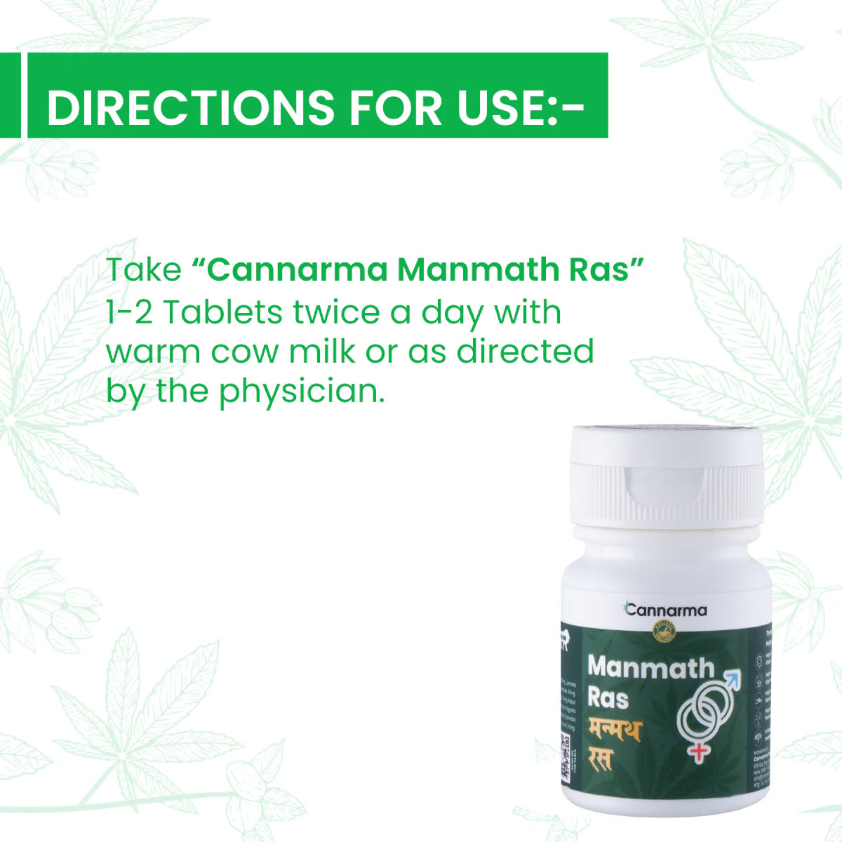 Cannarma -  Sexual Wellness Ultra Premium Manmath Ras Tablet (30 Tab).