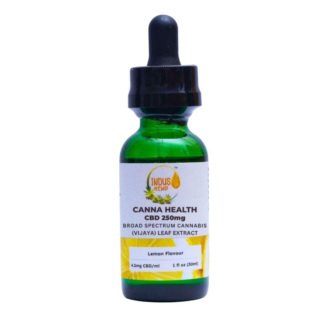 Indus Hemp- Canna Health CBD Oil 250mg Lemon Flavour.