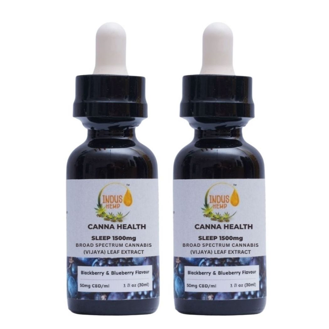Indus Hemp Sleep CBD Oil Combo | Blueberry & Blackberry | 750-1500-2200mg