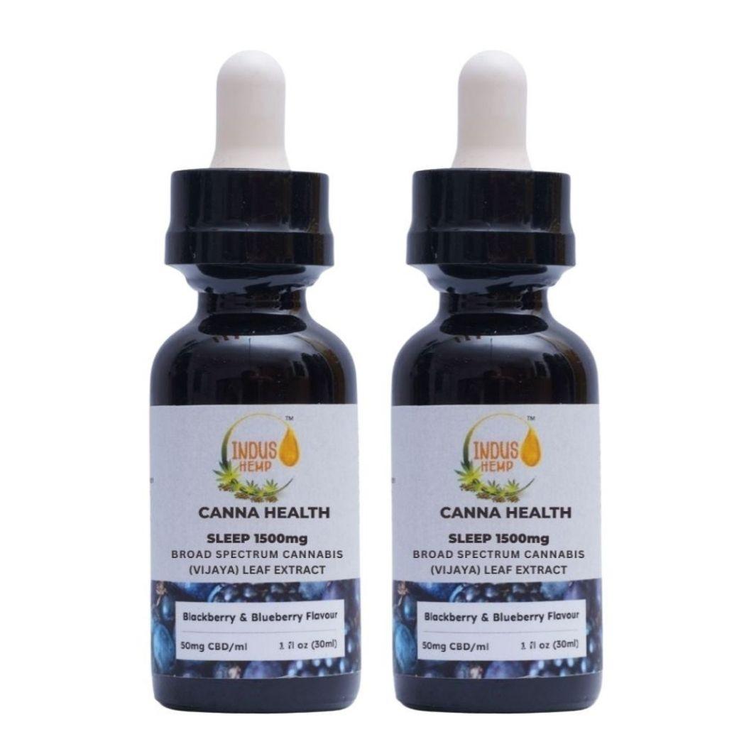 Indus Hemp Sleep CBD Oil Combo | Blueberry & Blackberry.