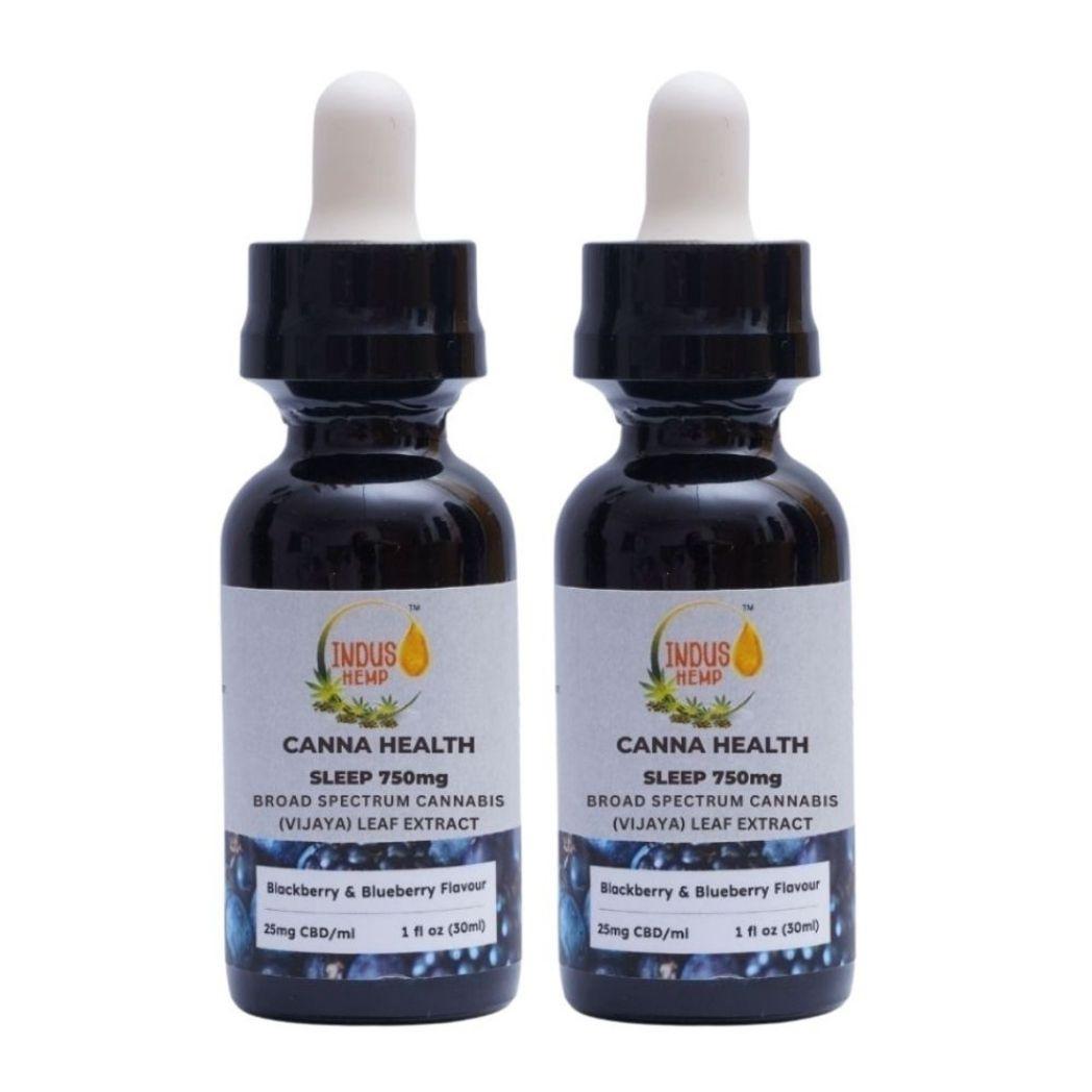 Indus Hemp Sleep CBD Oil Combo | Blueberry & Blackberry.
