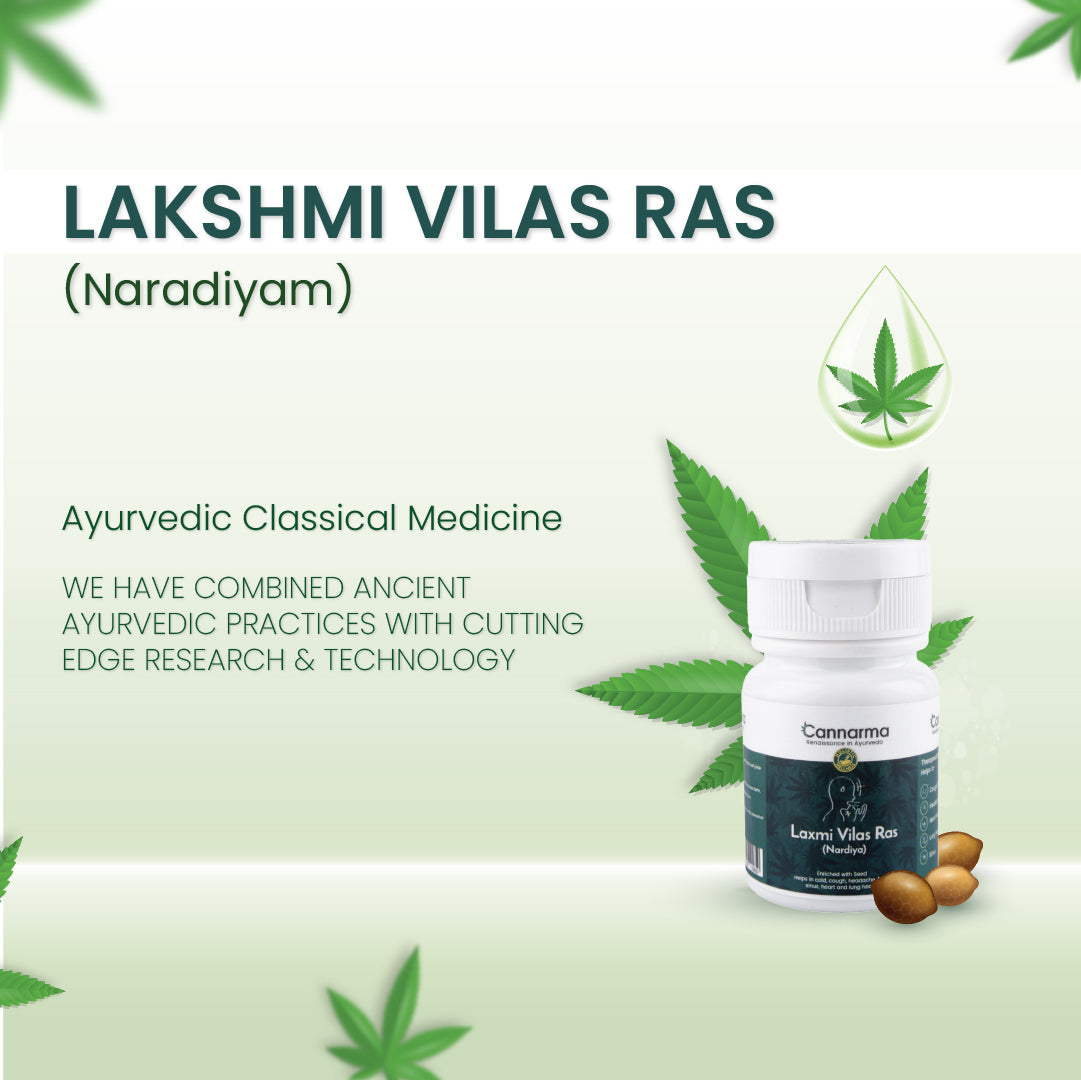 Cannarma LaxmiVilas Ras Tablet | For Cough, Cold, Headache & Fever