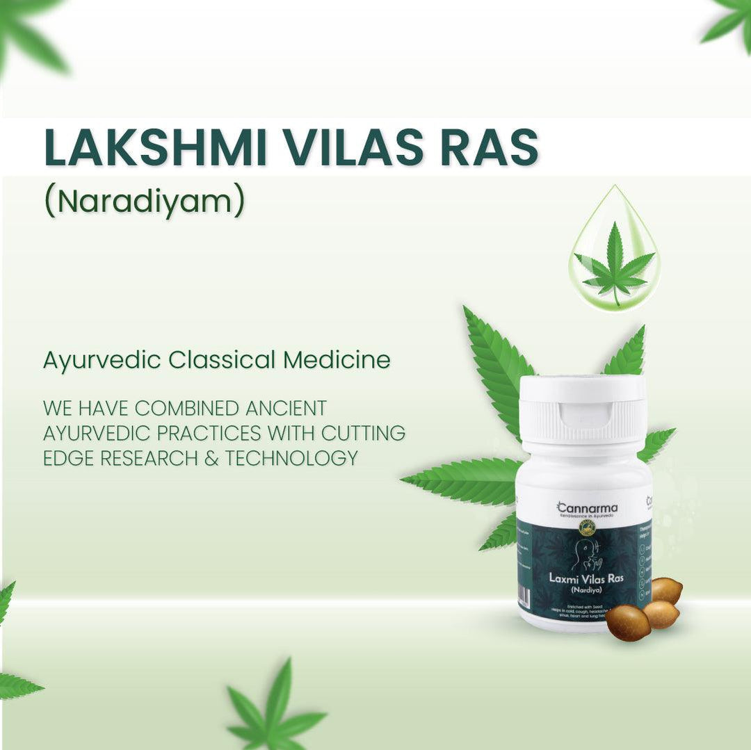Cannarma LaxmiVilas Ras Tablet | For Cough, Cold, Headache & FeverTabletLaxmi Vilas Ras Tablets for Cough & Cold Relief
