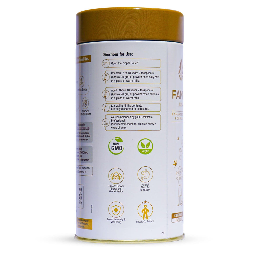 Hemp Tribe- Family Fit | Milk Protein with HempMultivitamin SupplementsHemp Tribe Family Fit - Hemp Milk Protein Supplement