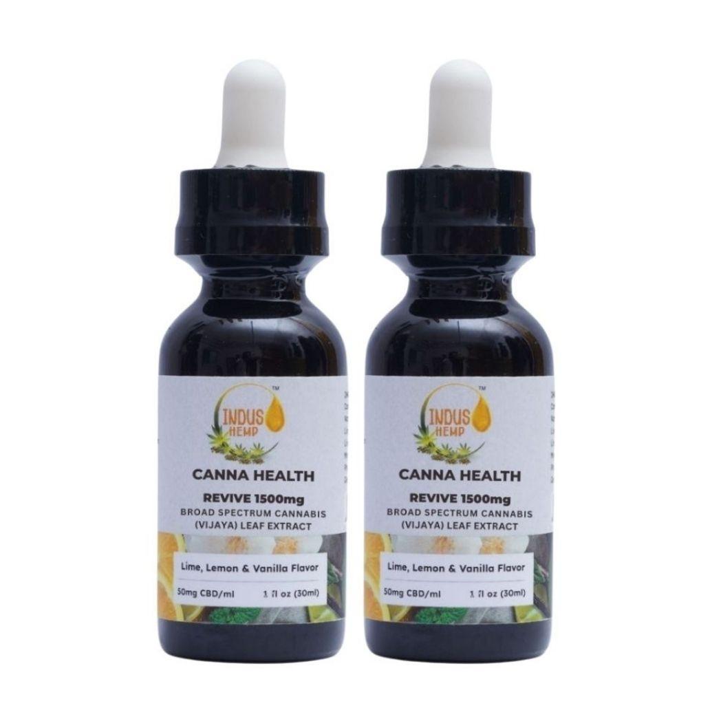Indus Hemp CBD Oil Revive Combo | Peppermint & Lime Flavour (750mg/1500mg/2200mg).