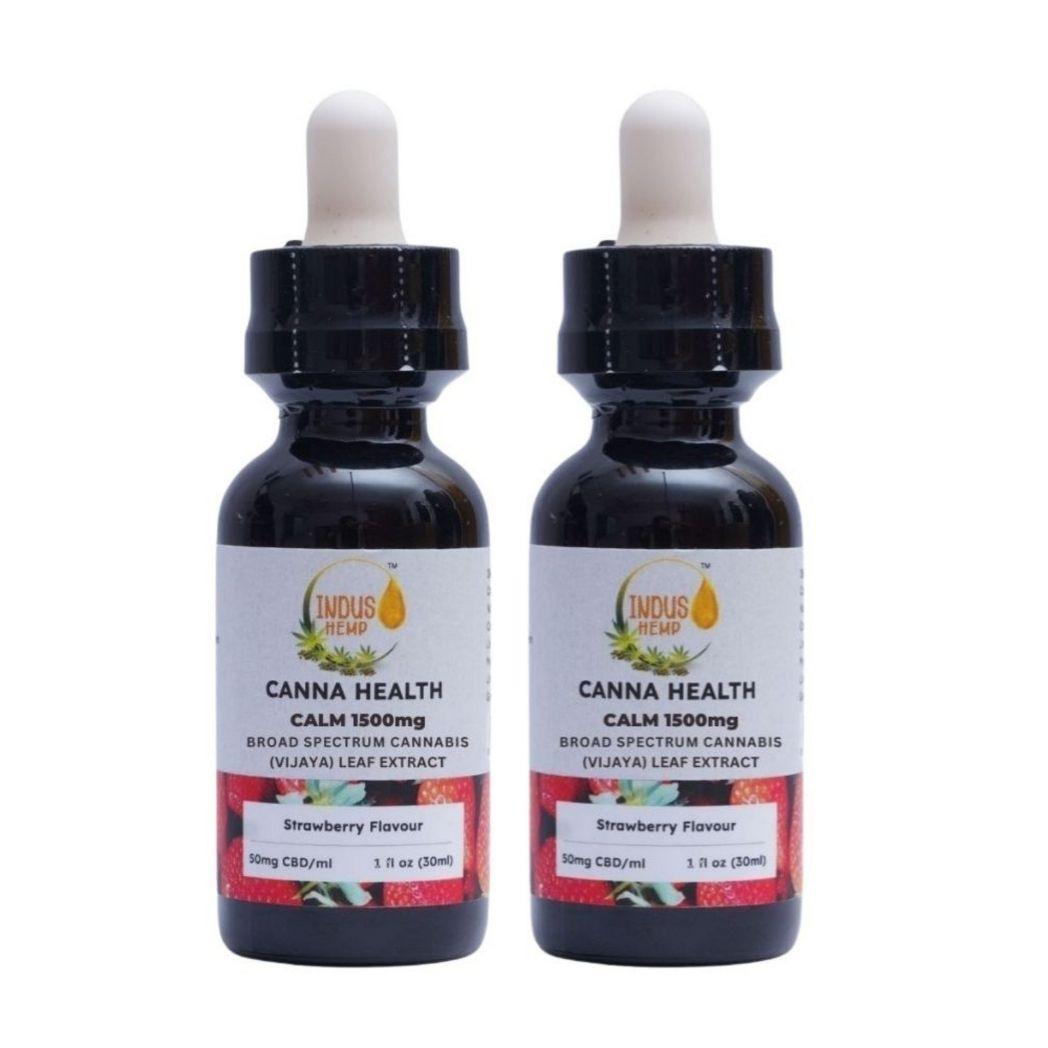 Indus Hemp Calm – Anti-Anxiety CBD Oil | Combo Pack (750mg/1500mg/2200mg).