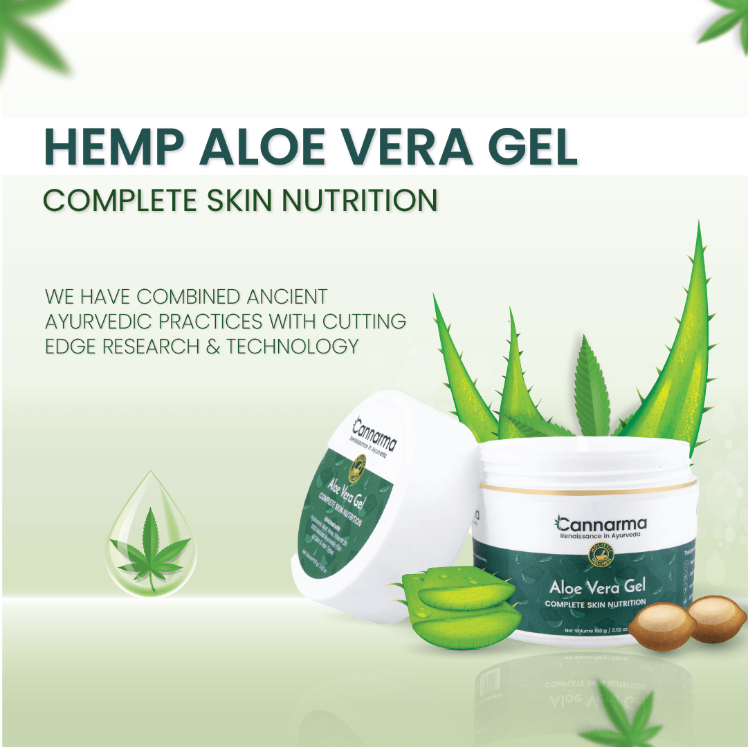 Cannarma Hemp Aloe Vera Gel | For Face, Hair, Skin Moisturizer | Hydrates and Soothes | With Vitamin EHemp Aloe Vera GelCannarma Hemp Aloe Vera Gel | Hydrating Skin & Hair Soother