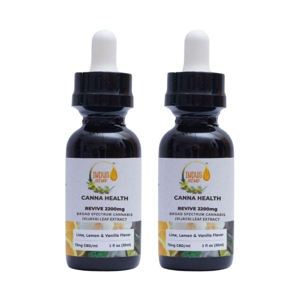 Indus Hemp CBD Oil Revive Combo | Peppermint & Lime Flavour (750mg/1500mg/2200mg).