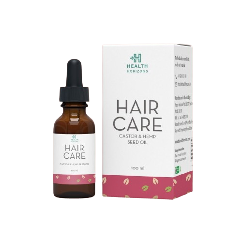 Health Horizons Hair Care | Cold Pressed Hair oil | Castor and Hemp Seed Oil | For Men and Women - 100ml - CBD Store India