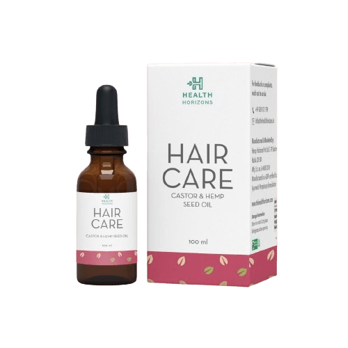 Health Horizons Hair Care | Cold Pressed Hair oil | Castor and Hemp Seed Oil | For Men and Women - 100ml.