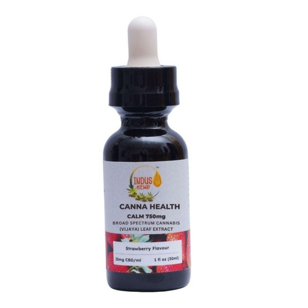 Indus Hemp CBD Oil Tincture CALM 750mg – Strawberry | Broad-Spectrum.